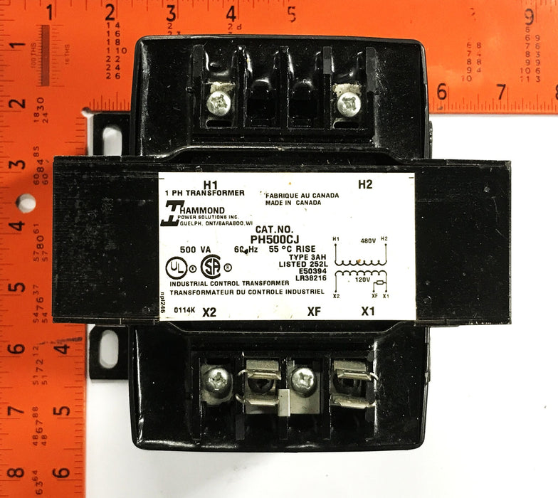 Hammond 500V Voltage Transformer PH500CJ NOS