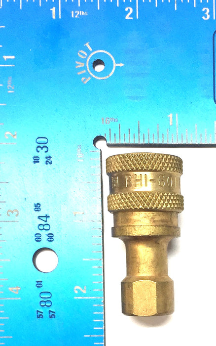 Parker Sure-Seal Vacuum Coupler BH1-60 NOS