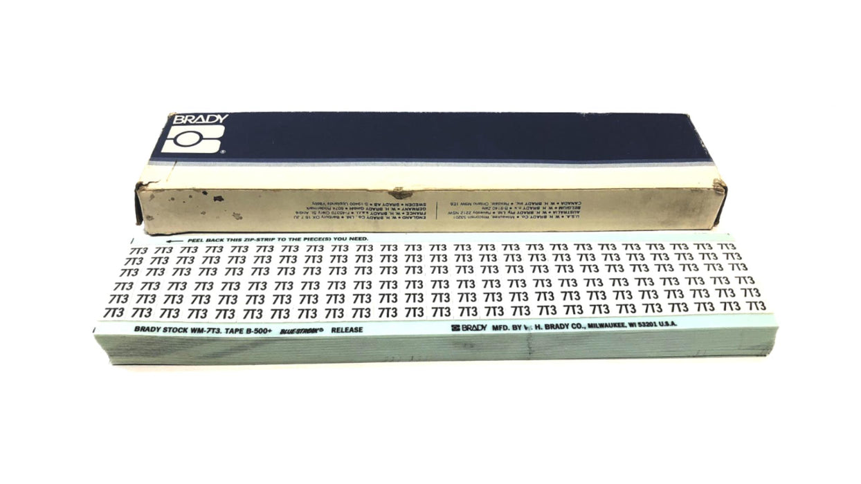 Brady Box of (23) B-500 7T3 Wire Marker Label Cards WM-7T3 NOS