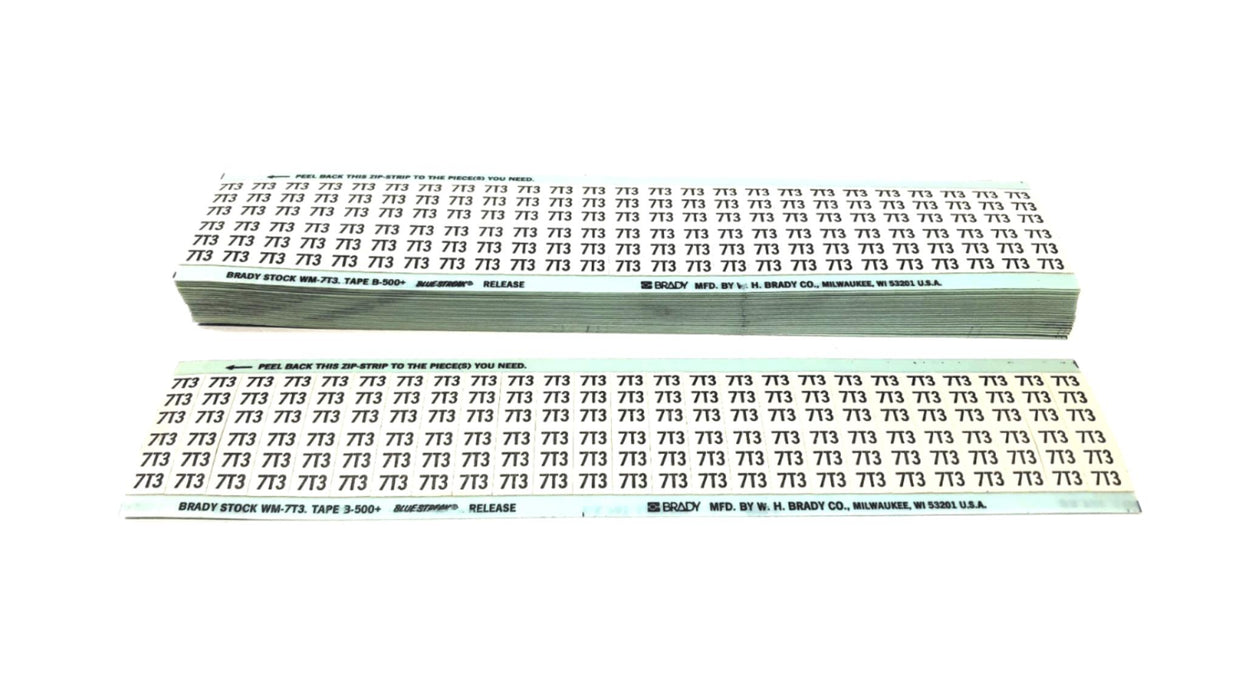 Brady Box of (23) B-500 7T3 Wire Marker Label Cards WM-7T3 NOS