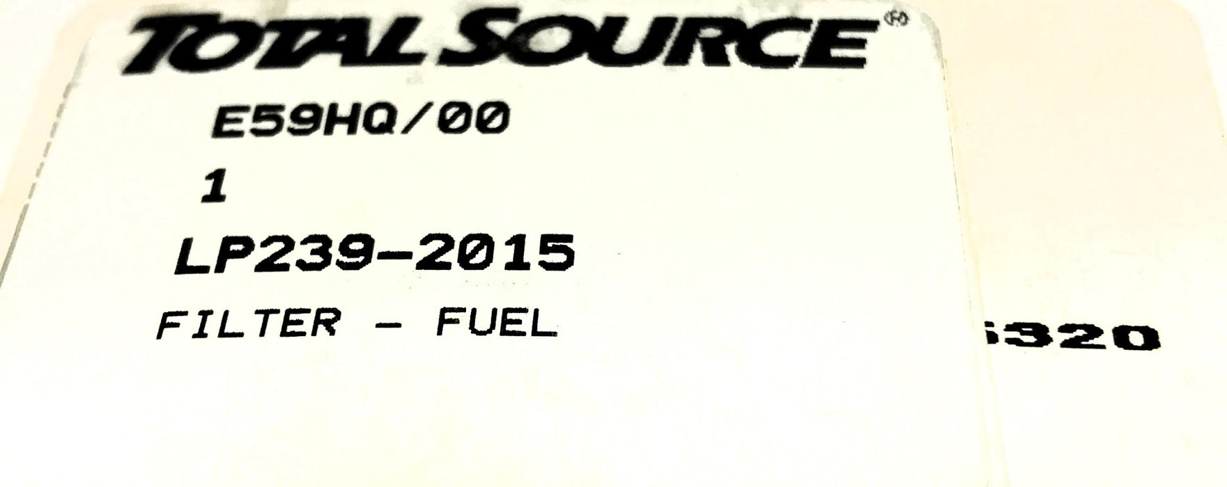 Total Source Fuel Filter LP239-2015 (E59HQ/00) NOS