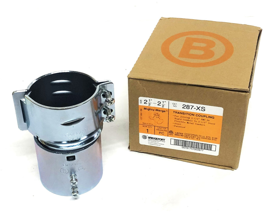 Bridgeport Mighty-Merge 2-1/2 Transition Coupling 287-XS NOS