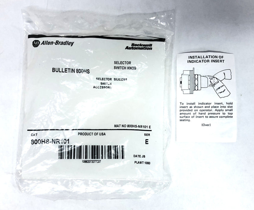 Allen-Bradley Series E Selector Switch Knob 800HS-NR101 NOS