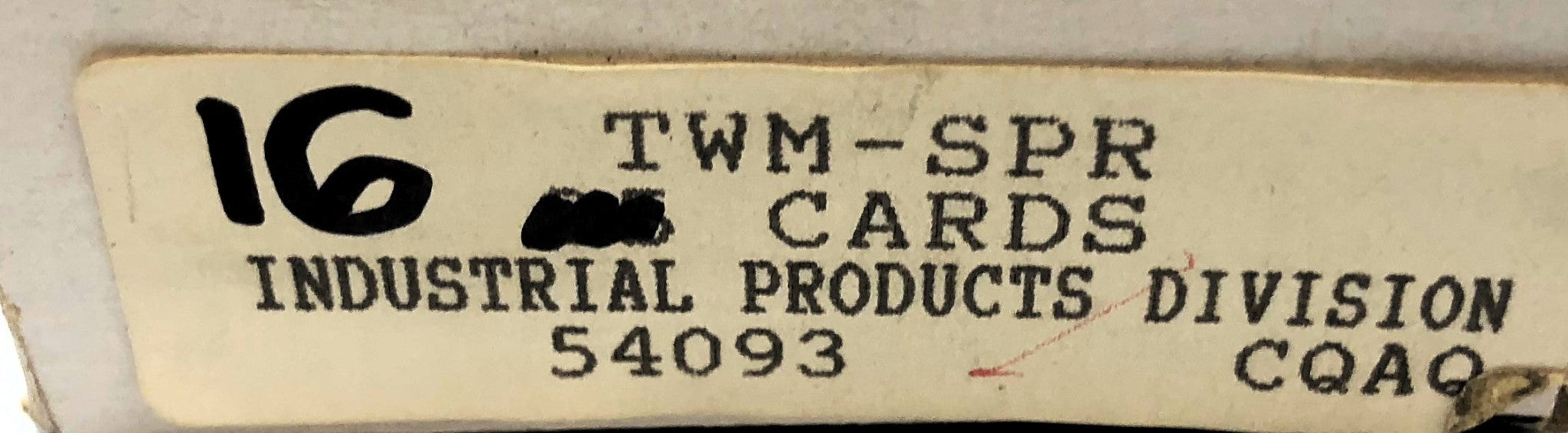Brady Box of (16) B-500 SPARE Wire Marker Label Cards TWM-SPR NOS