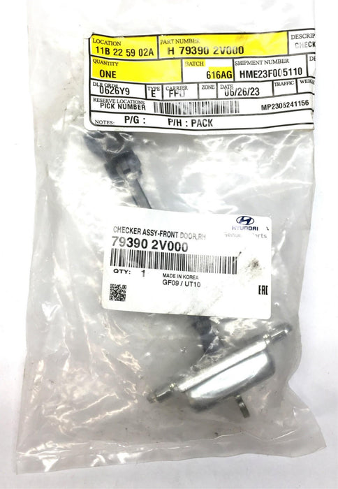 Hyundai Right-Hand Front Door Checker Assembly 79390 2V000 *OEM Sealed* NOS