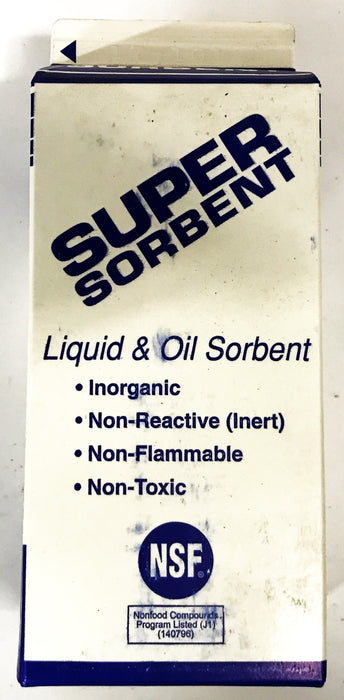 NSF Super Sorbent Liquid and Oil Absorbent and Traction Agent [Case of 12] NOS