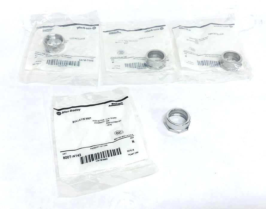 Allen-Bradley Series N 1/2 Inch Pushbutton Guard 800T-N143 [Lot of 4] NOS