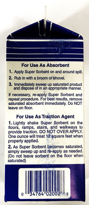 NSF Super Sorbent Liquid and Oil Absorbent and Traction Agent [Lot of 5] NOS
