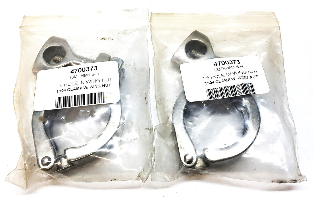 VNE 1-1/2” Double Hinge T304 Stainless Steel HD Clamp 13MHHM1.5 [Lot of 2] NOS