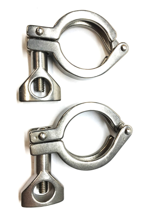 VNE 1-1/2” Double Hinge T304 Stainless Steel HD Clamp 13MHHM1.5 [Lot of 2] NOS