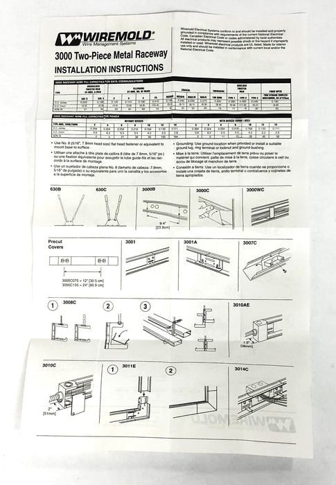 Wiremold Legrand 3000 Series Raceway Wall Box Connector G3014C [Lot of 4] NOS