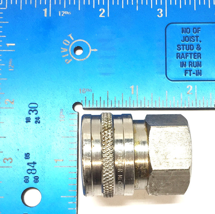 Foster Manufacturing 3/4" Female NPT Straight Quick Coupler 50FSS USED