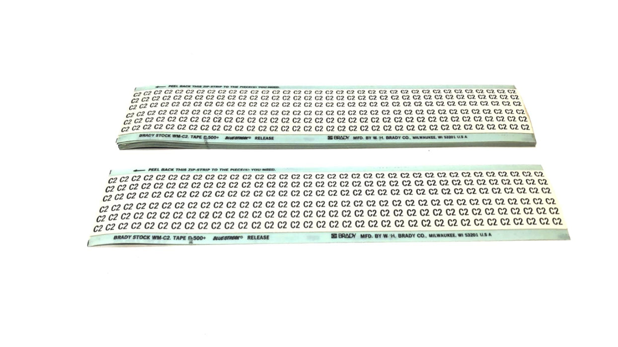 Brady B-500 C2 Wire Marker Label Cards WM-C2 [Lot of 8] NOS