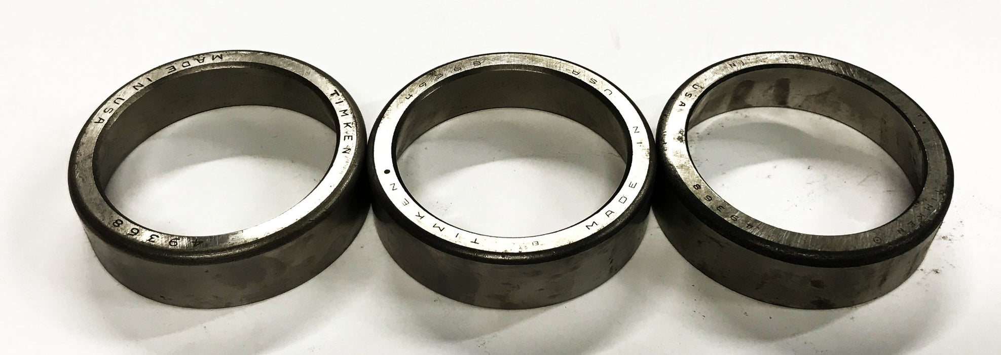 Timken Tapered Roller Bearing Cup 49368 [Lot of 3] NOS