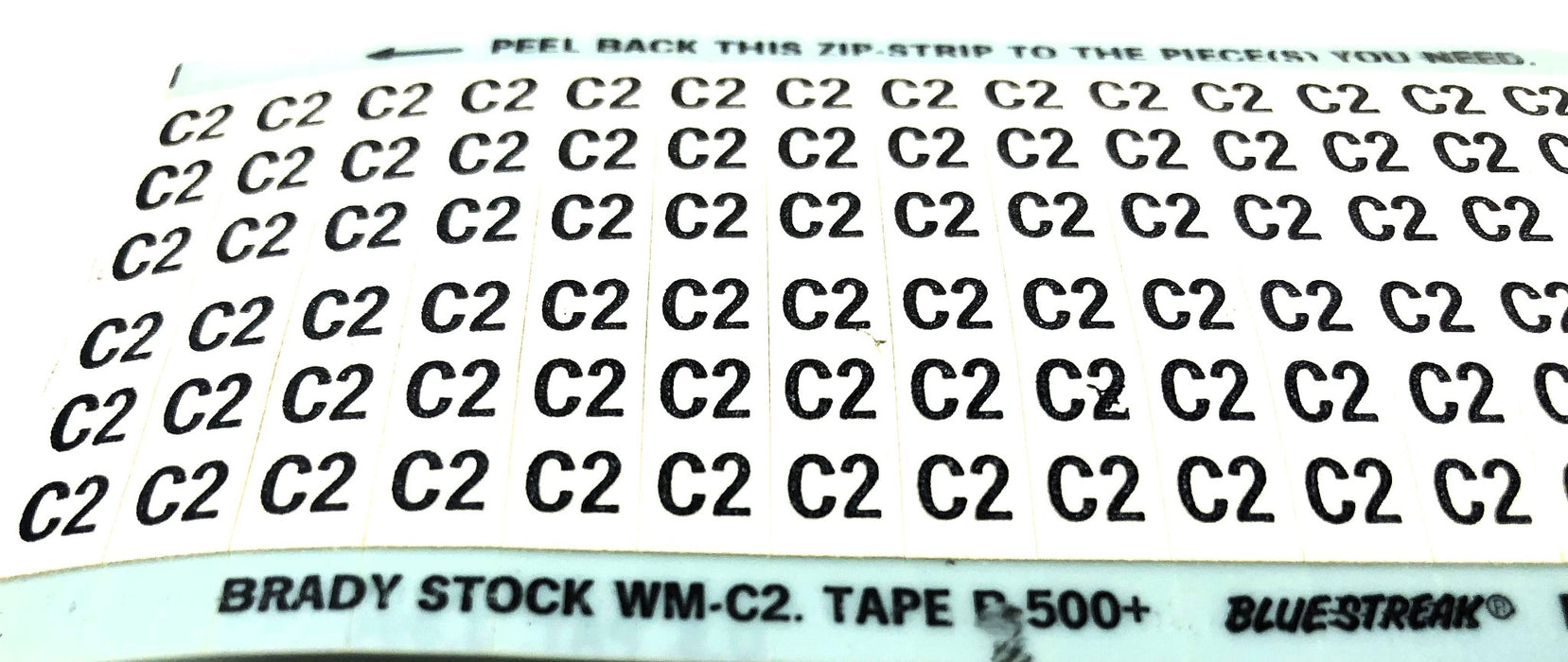 Brady B-500 C2 Wire Marker Label Cards WM-C2 [Lot of 8] NOS