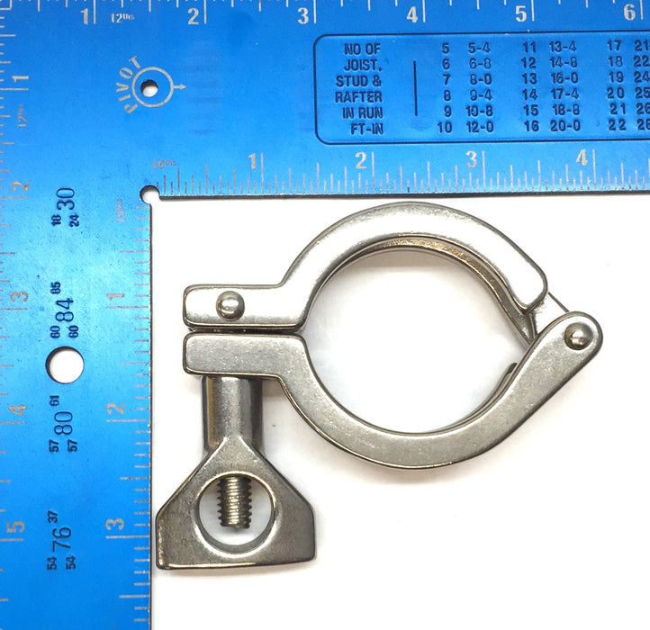 VNE 1-1/2” Double Hinge T304 Stainless Steel HD Clamp 13MHHM1.5 [Lot of 2] NOS