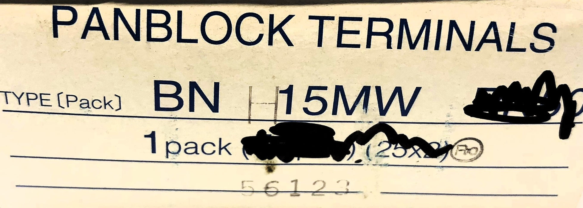 IDEC Box of (31) Panblock Terminals BN15MW NOS
