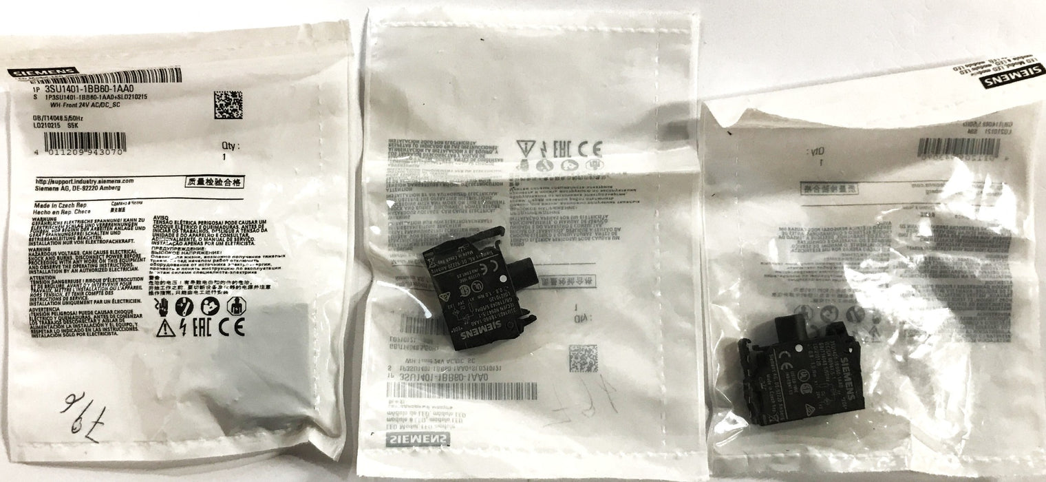 Siemens LED Module 3SU1401-1BB60-1AA0 [Lot of 3] NOS