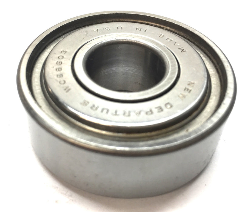 New Departure Dual-Sided Sealed Roller Ball Bearing WC88603 NOS