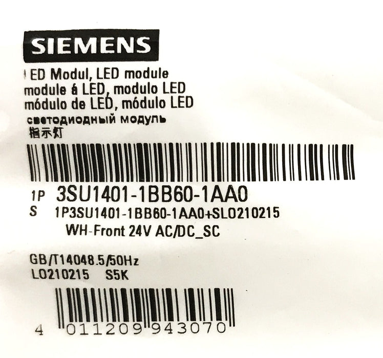Siemens LED Module 3SU1401-1BB60-1AA0 [Lot of 3] NOS