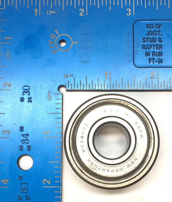 New Departure Dual-Sided Sealed Roller Ball Bearing WC88603 NOS