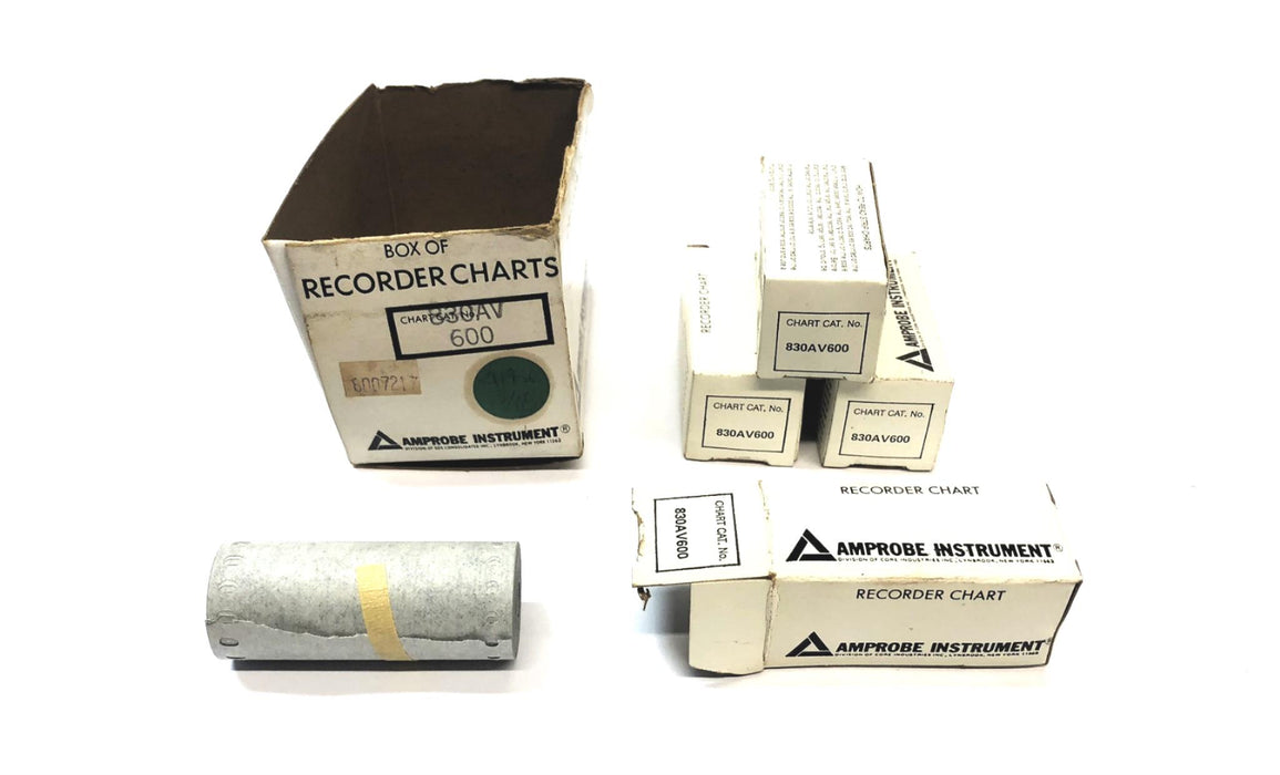 Amprobe Instrument Box of (4) Recorder Charts 830AV600 NOS