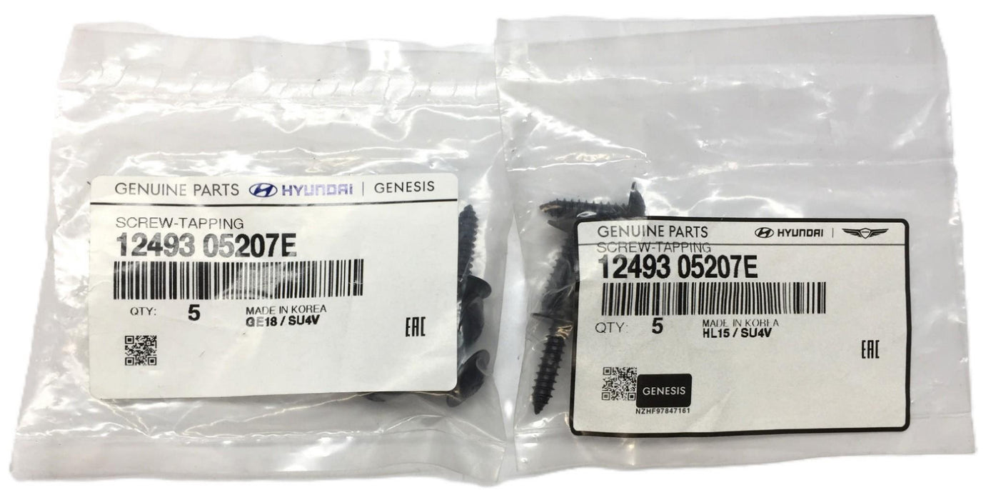 Hyundai Tapping Screw Pack (5pcs) 12493 05207E [Lot of 2] NOS