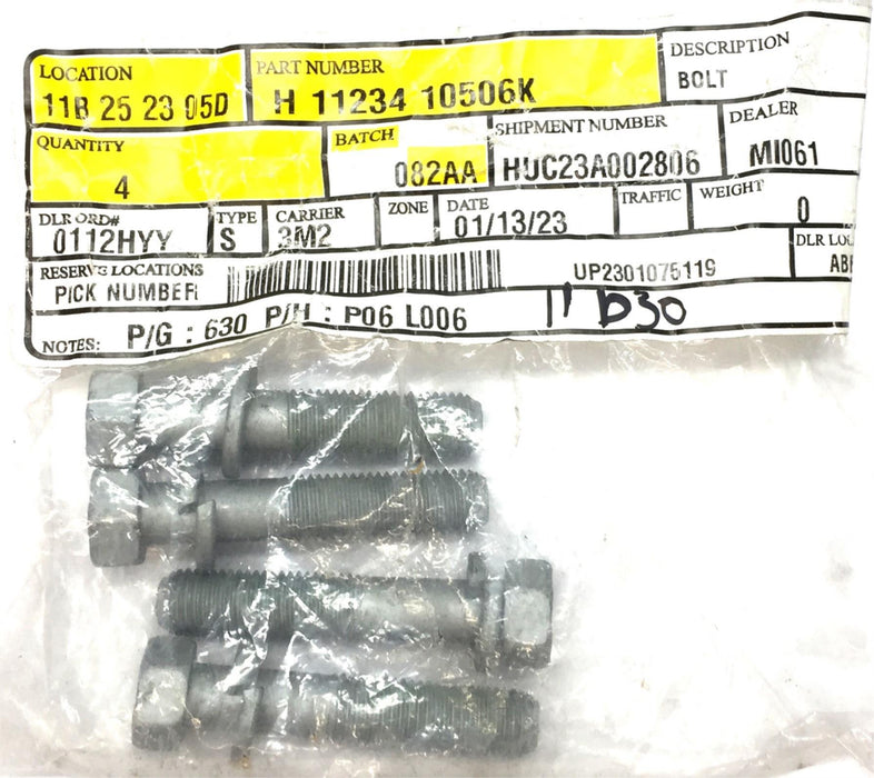 Hyundai Bolt 11234 10506K [Lot of 4] NOS