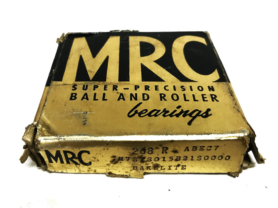MRC Angular Contact Ball Bearing 208R-ABEC7 NOS