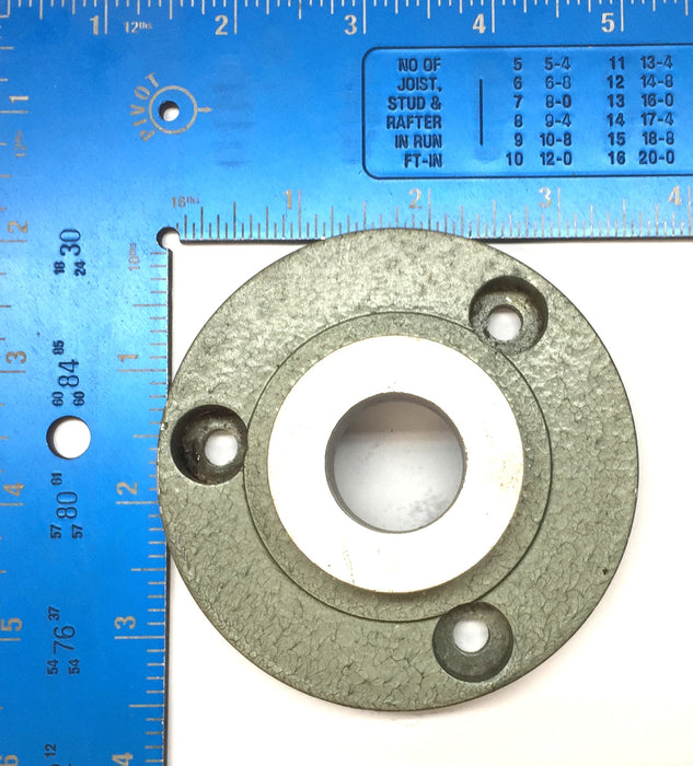 Unbranded 3-1/2" 3-Hole Aluminum Flange Mount [Lot of 2] NOS