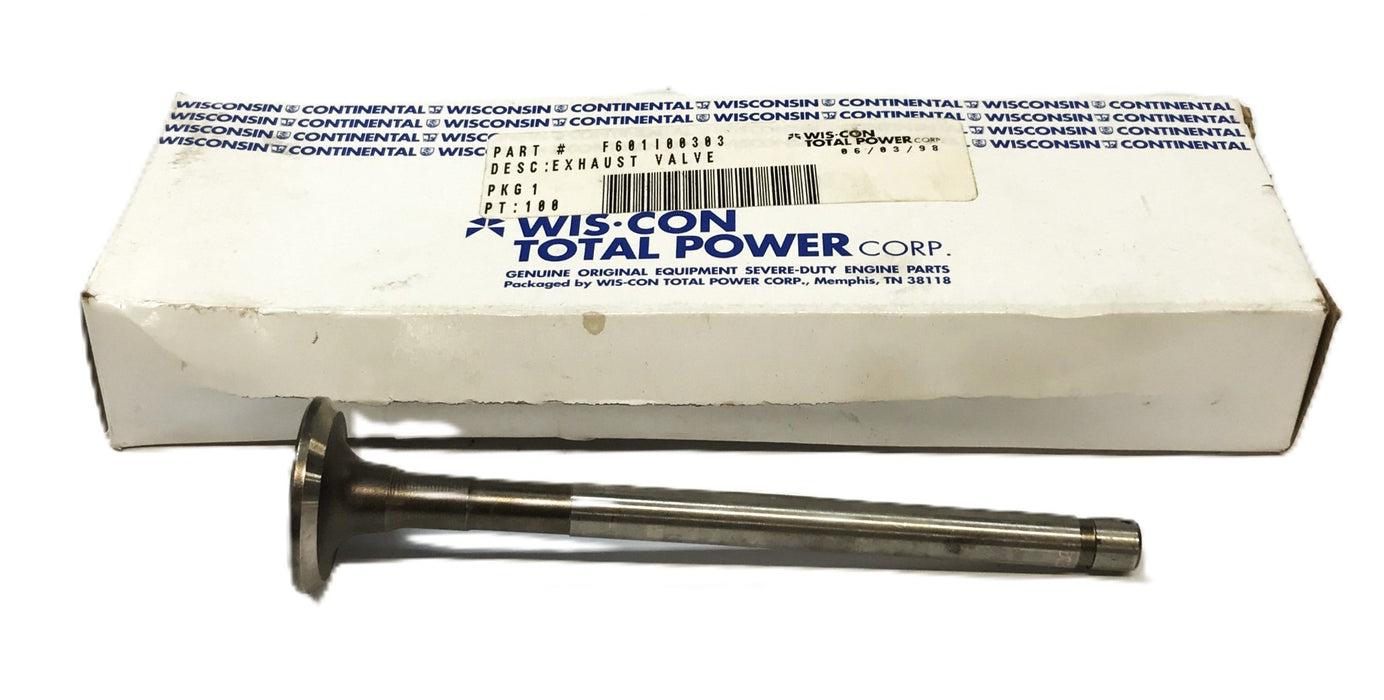 Wis-con Total Power Exhaust Valve F601100303 NOS