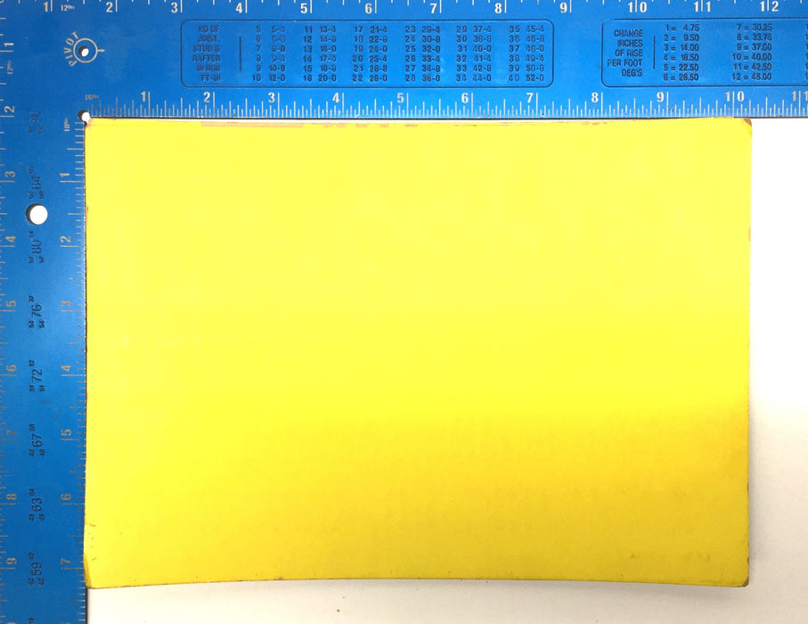 L.P. Yellow Paper 7"x 10" CAUTION Machine Sign Pack (5pcs) 605/507 USED