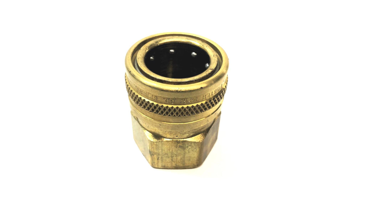 Foster Brass 3/4 Inch Female NPT Straight Quick Coupler 75FS NOS