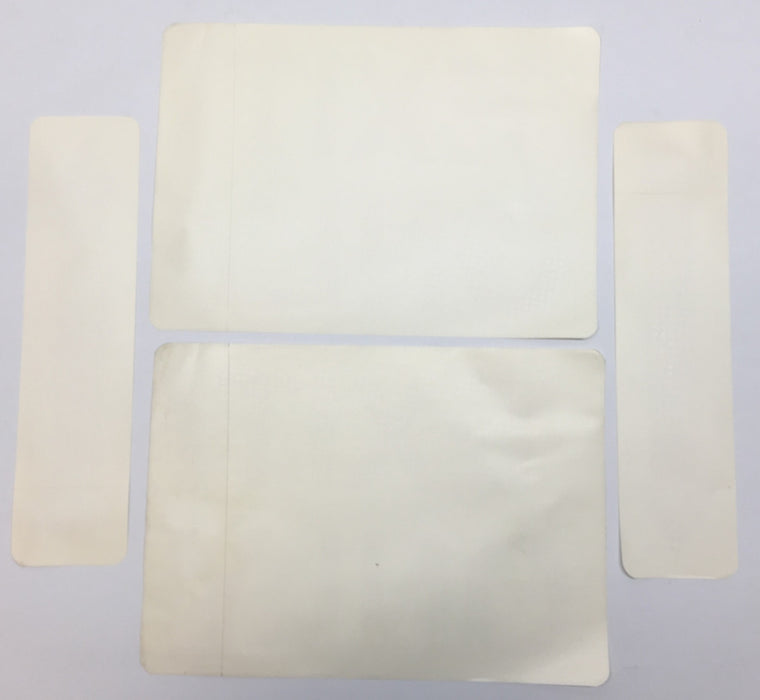 Unbranded White/Red 14"x10" 'Exit Only' Sign(2) with Arrows(2) Adhesive Back NOS