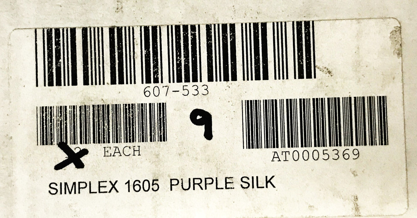 Simplex Grinnell Time Clock Purple Ribbon 1605 [Box of 9] NOS