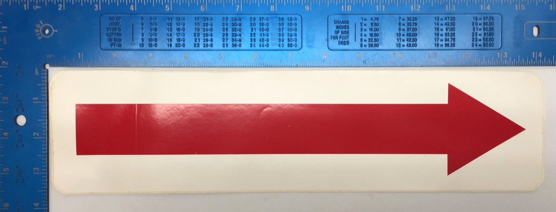 Unbranded White/Red 14"x10" 'Exit Only' Sign(2) with Arrows(2) Adhesive Back NOS