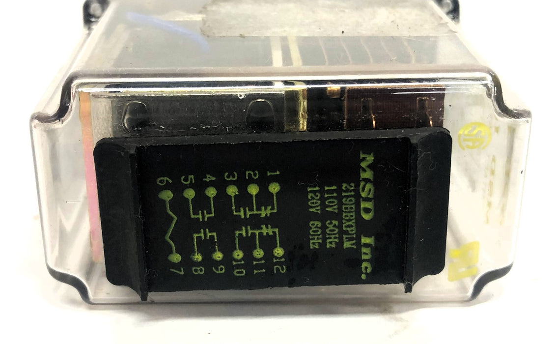 MSD Inc. 110V 50Hz 120V 60Hz General Purpose Relay 219BBXPLM NOS
