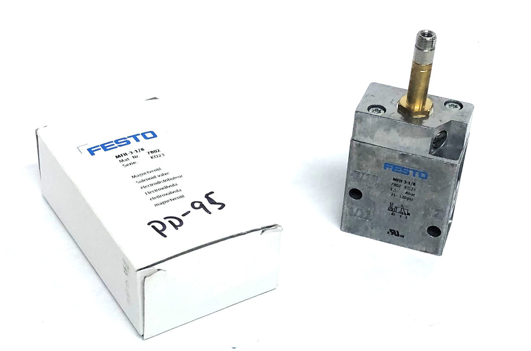 Festo MFH-3-1/8 Solenoid Valve 7802 NOS