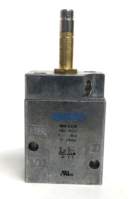 Festo MFH-3-1/8 Solenoid Valve 7802 NOS