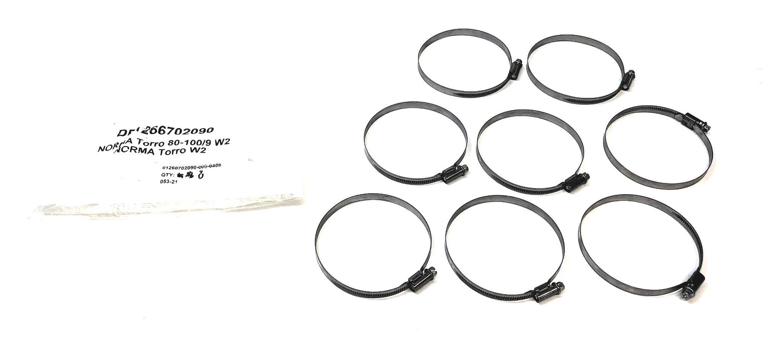 Norma Torro 80-100/9 W2 Hose Clamp 01260702090-000-0408 [Lot of 8] NOS