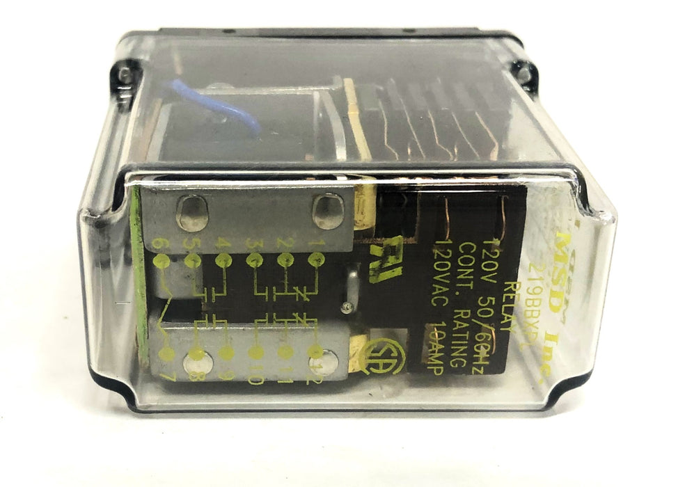 MSD Inc. 120V 50/60Hz 120VAC 10AMP General Purpose Relay 219BBXPLM NOS
