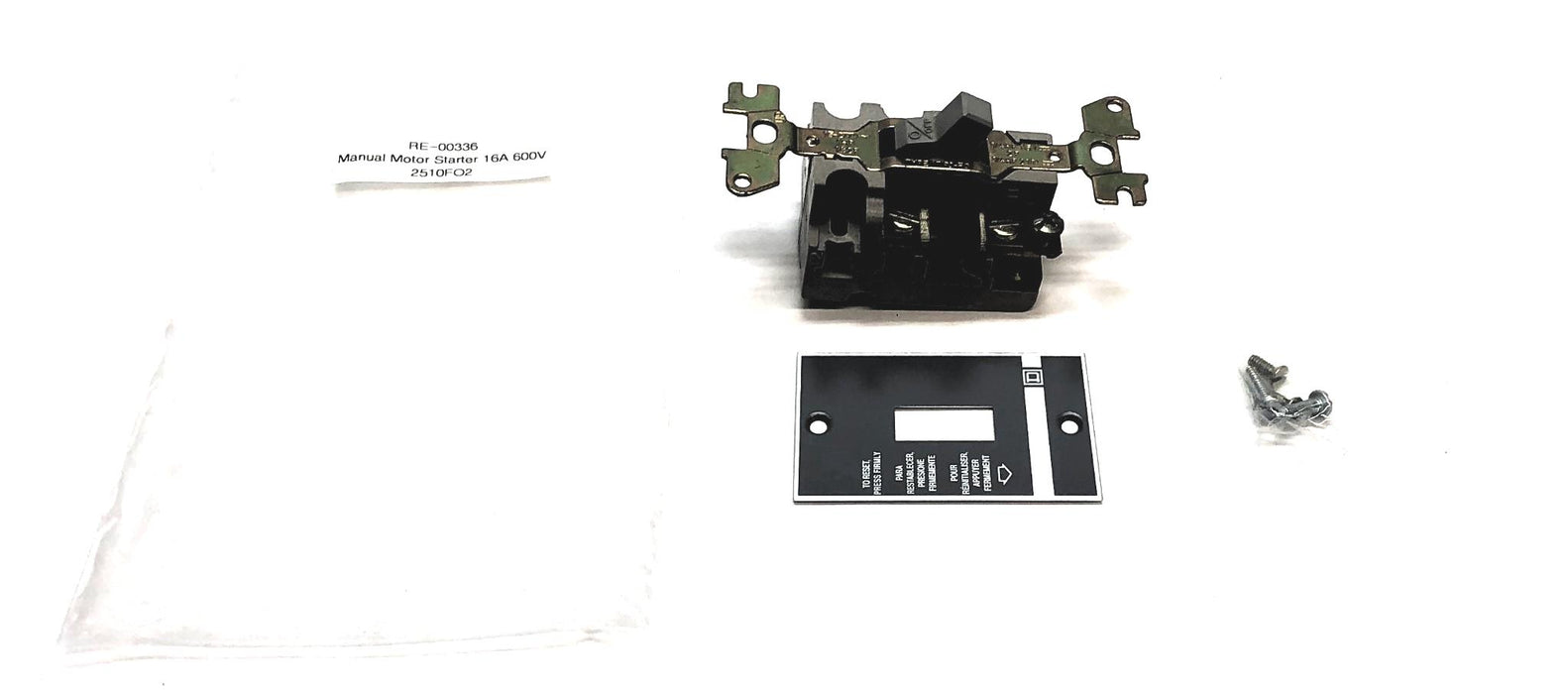Square D Manual Starter Motor Switch 2510FO2 NOS