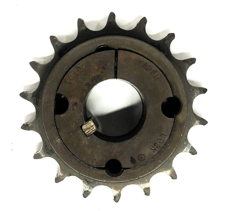 Martin 1610X1-3/16 Taper-Lock Bushed Roller Chain Sprocket 50BTB18 USED