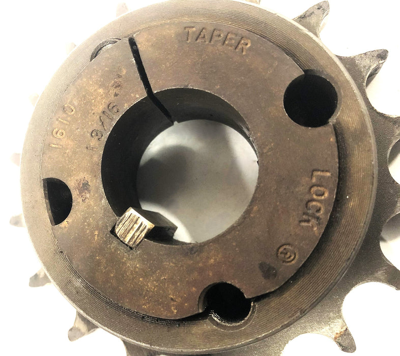 Martin 1610X1-3/16 Taper-Lock Bushed Roller Chain Sprocket 50BTB18 USED