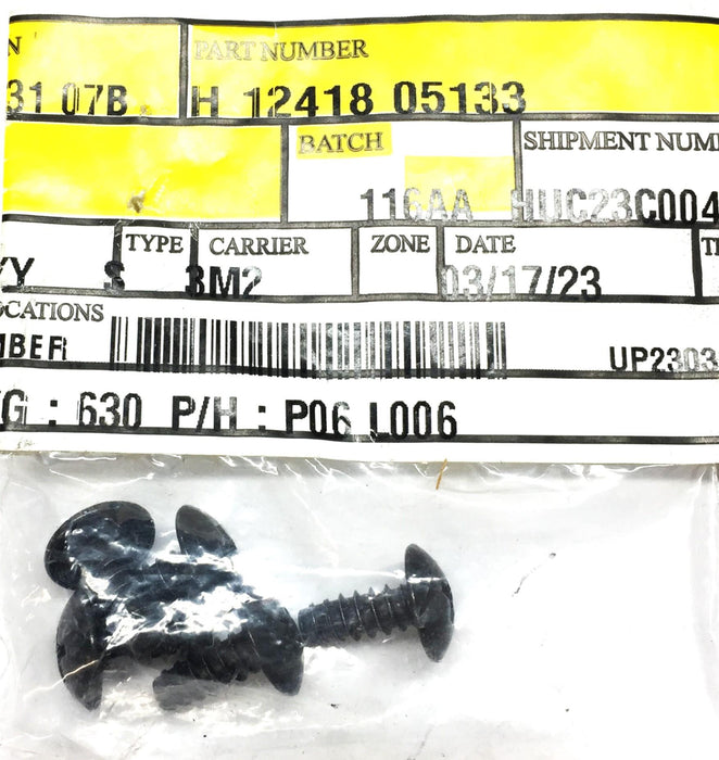 Hyundai Tapping Screw 12418 05133 [Lot of 5] NOS