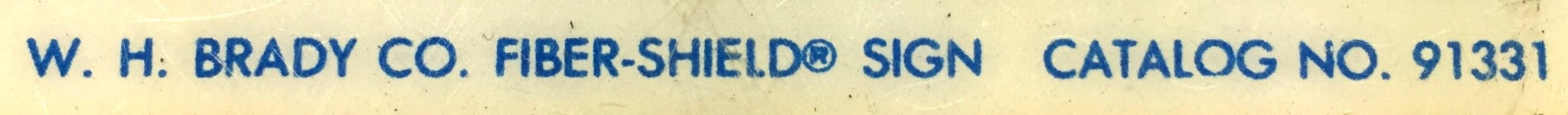 W.H. Brady 18" x 12" Blue/White Fiber-Shield 'Handicapped Parking' 91331 USED