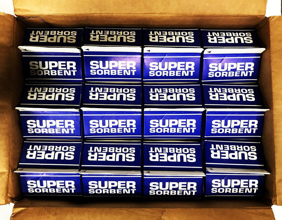 NSF Super Sorbent Liquid and Oil Absorbent and Traction Agent [Case of 12] NOS