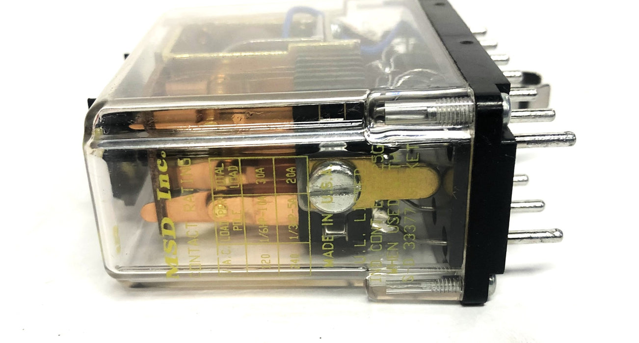 MSD Inc. 110V 50Hz 120V 60Hz General Purpose Relay 219XDXPLM NOS