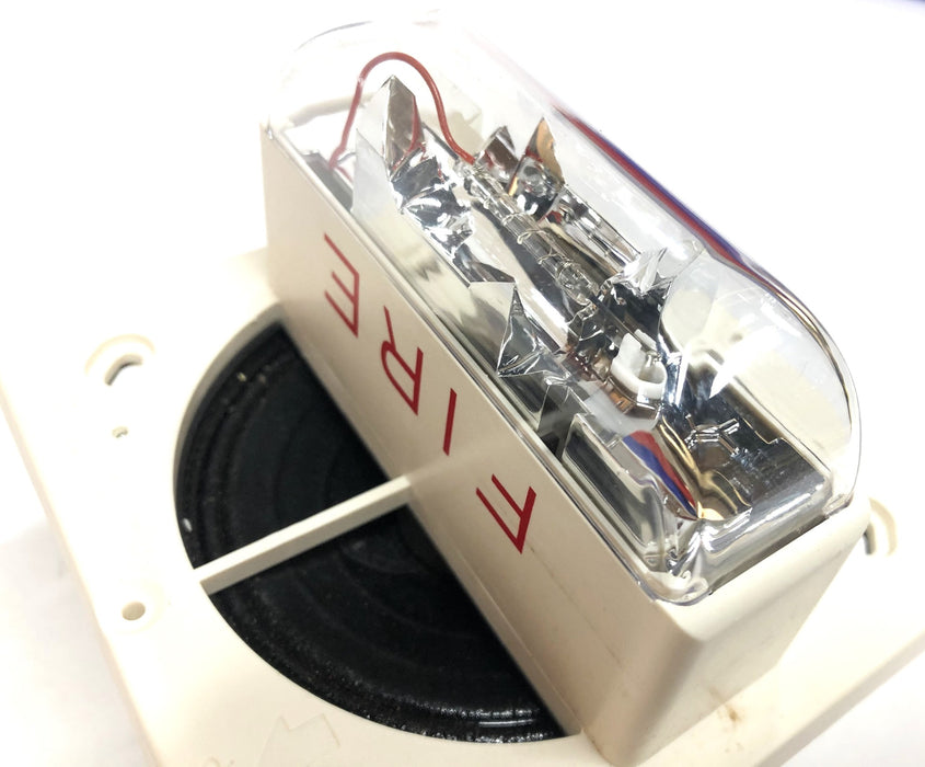 Cooper Wheelock 24VDC White Ceiling Strobe Speaker E90-24MCC-FW (113166) NOS