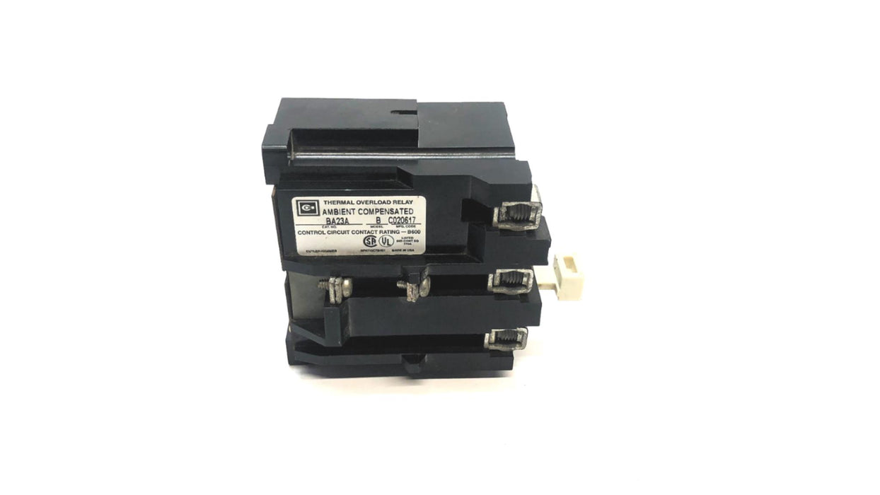 Cutler-Hammer Thermal Overload Relay BA23A USED